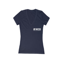 Load image into Gallery viewer, Women's Jersey Short Sleeve Deep V-Neck Tee