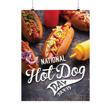 Load image into Gallery viewer, National Hot Dog Day Poster