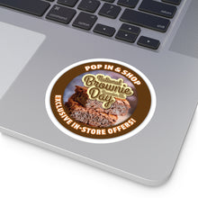 Load image into Gallery viewer, DECEMBER 8TH NATIONAL BROWNIE DAY: Round Stickers, Indoor\Outdoor
