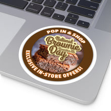 Load image into Gallery viewer, DECEMBER 8TH NATIONAL BROWNIE DAY: Round Stickers, Indoor\Outdoor