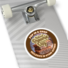 Load image into Gallery viewer, DECEMBER 8TH NATIONAL BROWNIE DAY: Round Stickers, Indoor\Outdoor