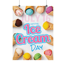 Load image into Gallery viewer, National Ice Cream Day Poster