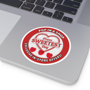 October 19 SWEETEST DAY: Round Stickers, Indoor\Outdoor