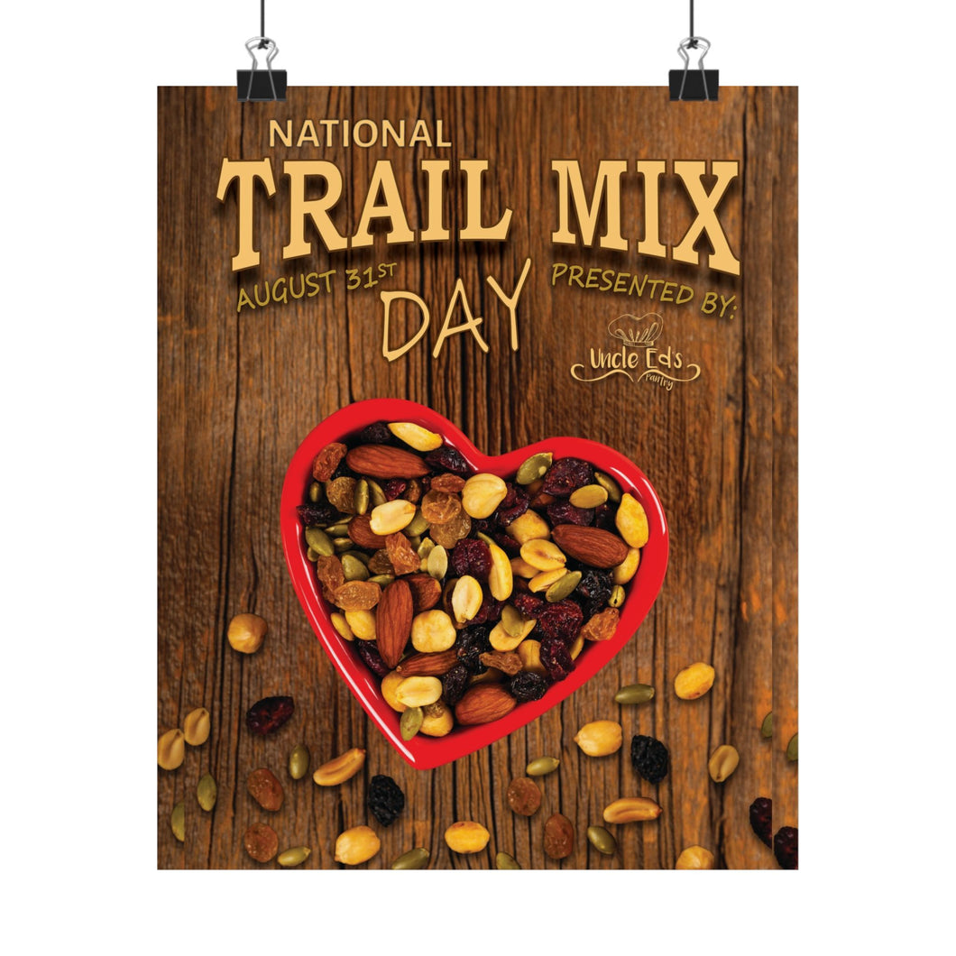 UNCLE ED'S - NATIONAL TRAIL MIX DAY! Poster AUGUST