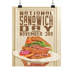 NOVEMBER - National SANDWICH DAY! Posters