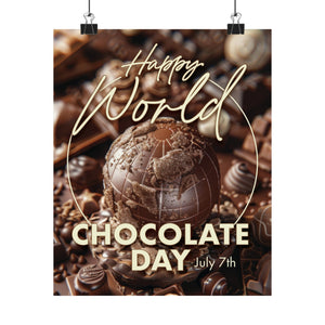 Happy World Chocolate Day Poster