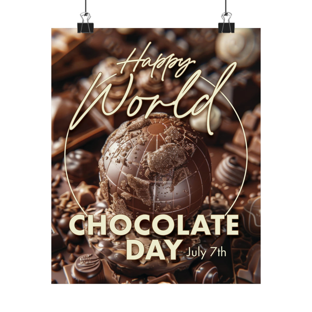 Happy World Chocolate Day Poster