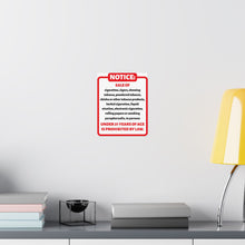 Load image into Gallery viewer, Tobacco Regulation 8x10 Poster, Notice Sign for Businesses, Tobacco Compliance
