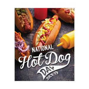 National Hot Dog Day Poster