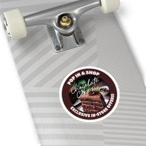 JANUARY 27 NATIONAL CHOCOLATE CAKE DAY: Round Stickers, Indoor\Outdoor