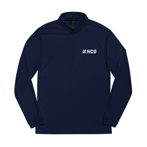 Navy NCD + Adidas® Men's Quarter-Zip Pullover Jacket,  Embroidered Apparel