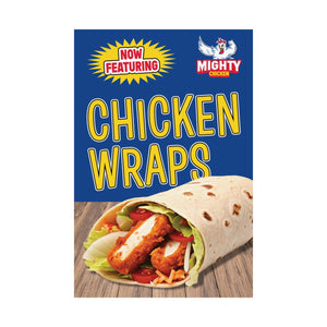 Mighty Chicken - Chicken Wraps Poster 24x36 or 12x18