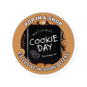 DECEMBER 4TH NATIONAL COOKIE DAY: Round Stickers, Indoor\Outdoor