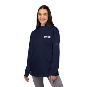 Navy NCD + Adidas® Men's Quarter-Zip Pullover Jacket,  Embroidered Apparel