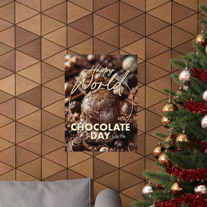 Happy World Chocolate Day Poster