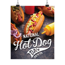 Load image into Gallery viewer, National Hot Dog Day Poster
