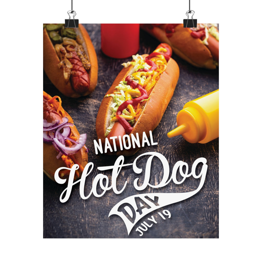 National Hot Dog Day Poster