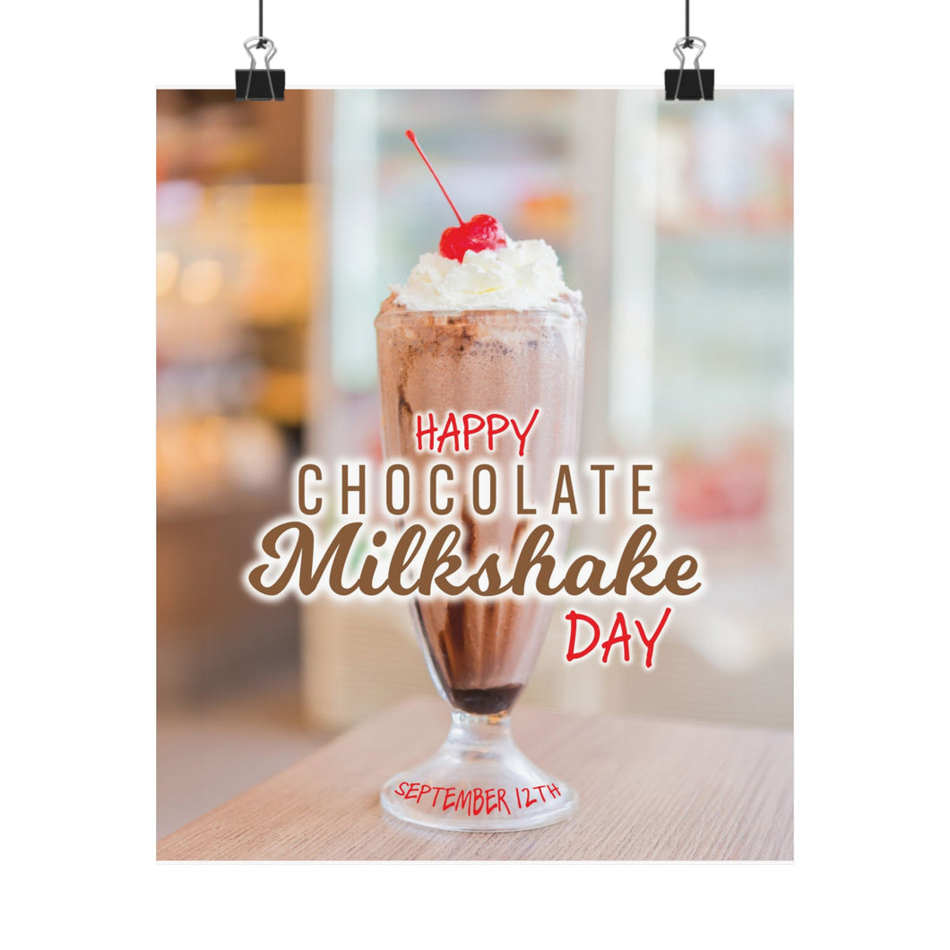 SEPTEMBER - Happy Chocolate Milkshake Day! Posters