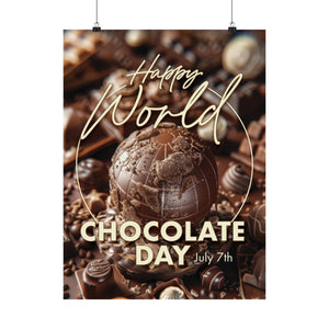 Happy World Chocolate Day Poster