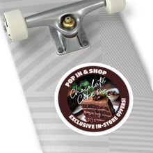 Load image into Gallery viewer, JANUARY 27 NATIONAL CHOCOLATE CAKE DAY: Round Stickers, Indoor\Outdoor
