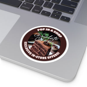 JANUARY 27 NATIONAL CHOCOLATE CAKE DAY: Round Stickers, Indoor\Outdoor