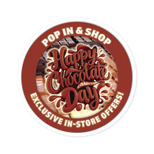 Load image into Gallery viewer, October 28th NATIONAL CHOCOLATE DAY: Round Stickers, Indoor\Outdoor
